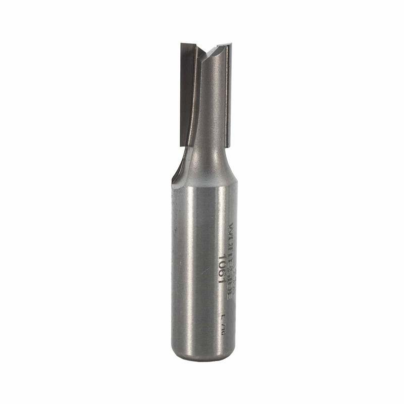 Double Flute Straight Cut Router Bit - 1/2" SH - Diameter:3/8" - Cutting Length:3/4" - Overall Length:2-3/8"